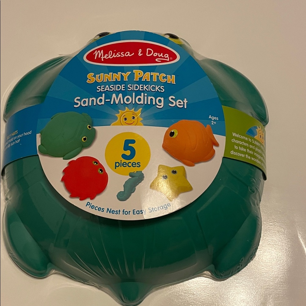 Melissa & Doug Sunny Patch Seaside Sidekicks Sand-Molding Set NWT